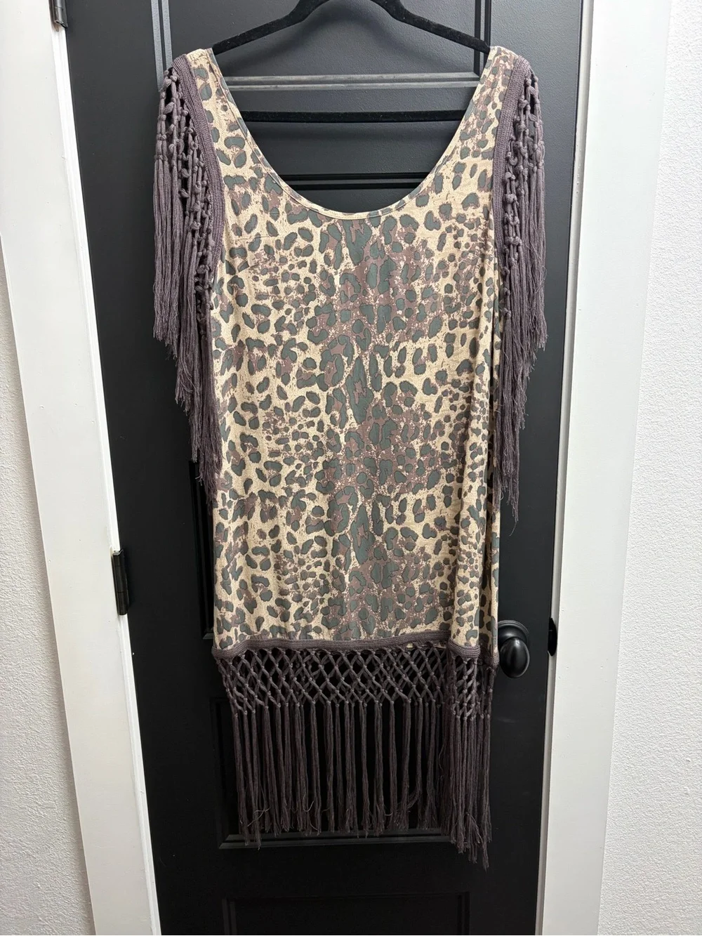 NWT vintage Spell BamBam Fringe Mini Dress - Picture 3 of 6